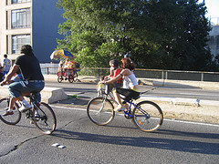 Bicicletar no Minhocão